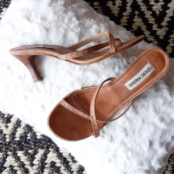Steve Madden Shoes - FINAL Steve Madden | Vintage Cognac Leather Sandal